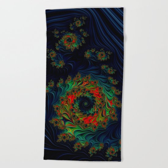Midnight Galaxy Beach Towel