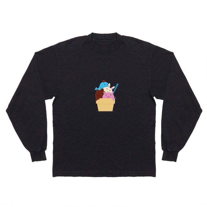 animals ice cream Long Sleeve T Shirt