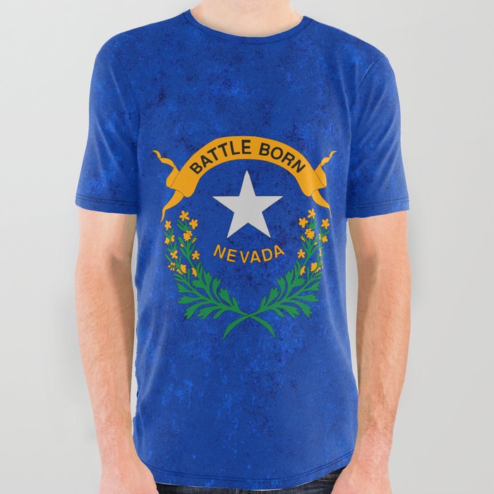 State flag of Nevada All Over Graphic Tee