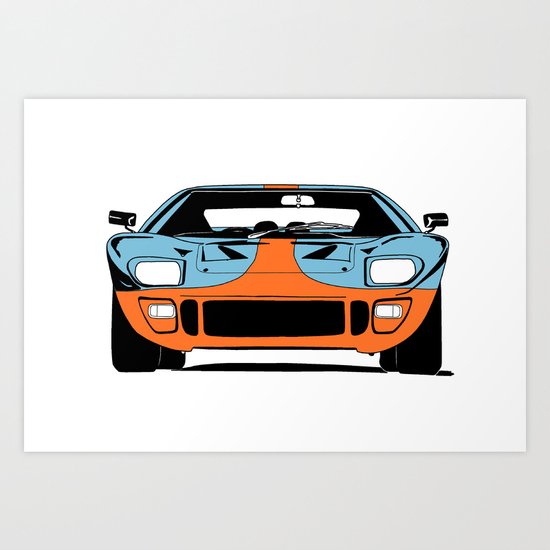 GT40 - Gulf Livery Art Print