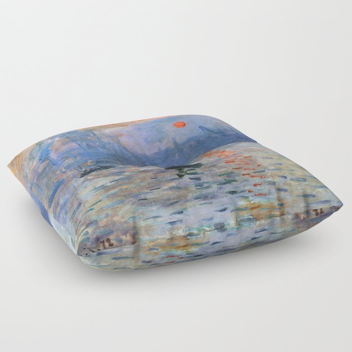 Monet Sunrise Floor Pillow