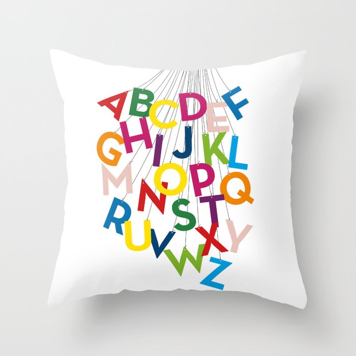Alphabet ABCircus ABC Throw Pillow