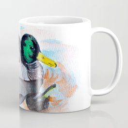 Gouache Painting- Duck in pond Coffee Mug