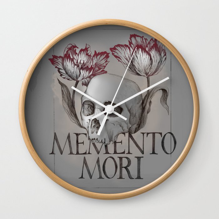 Memento Mori Wall Clock