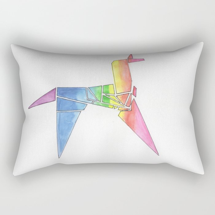 Origami Unicorn - Blade Runner Rectangular Pillow