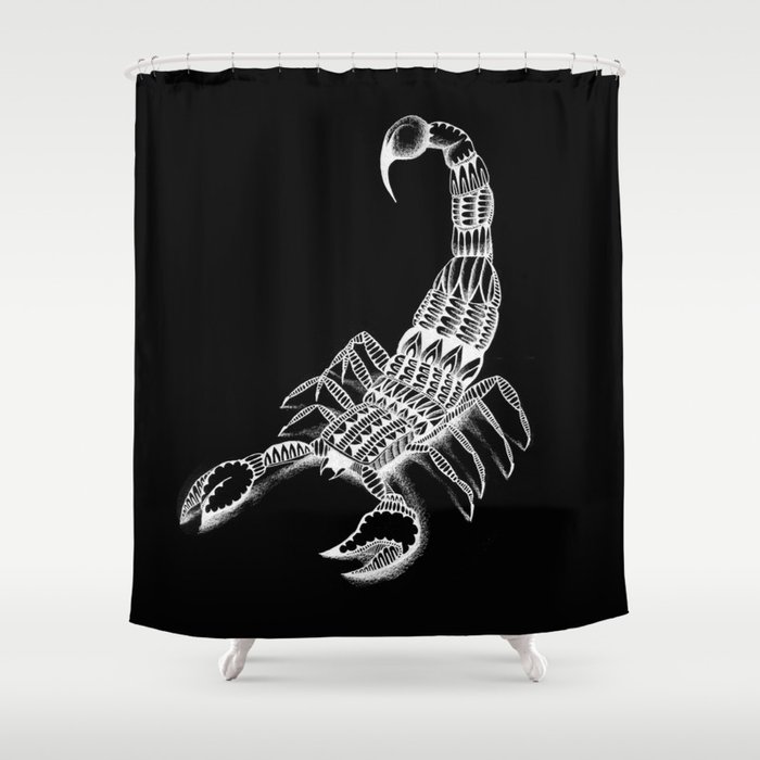 Inverted Scorpion Shower Curtain