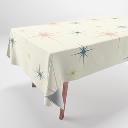 Mid Century Modern Stars Tablecloth