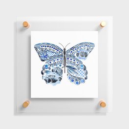 Blue Butterfly Floating Acrylic Print