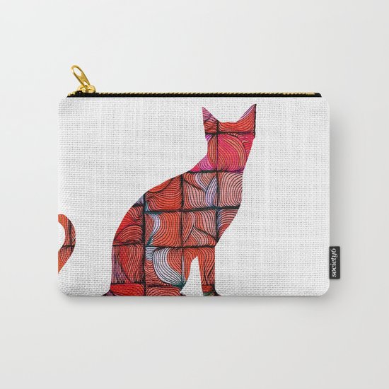 Quilted Cat Carry-All Pouch