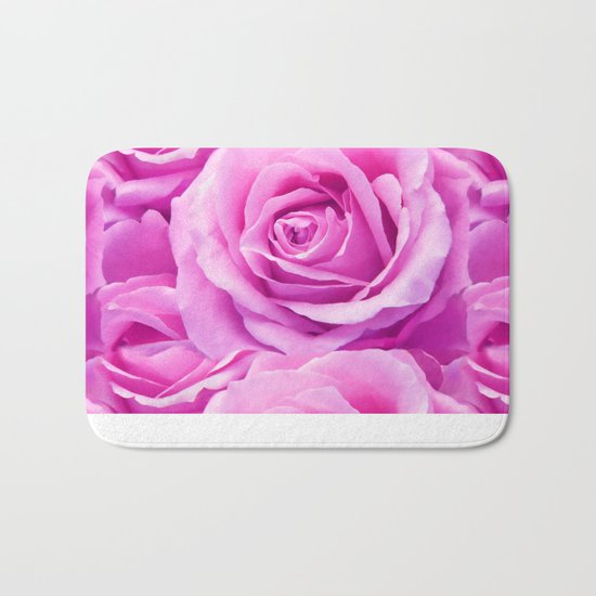 Soft Pink Rose Bath Mat