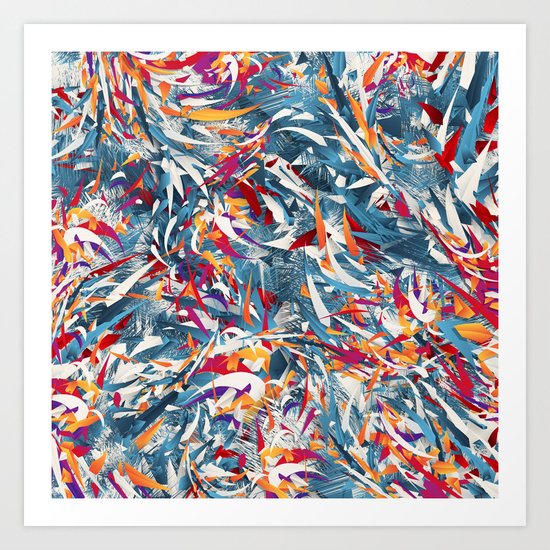 Excited Colours Art Print