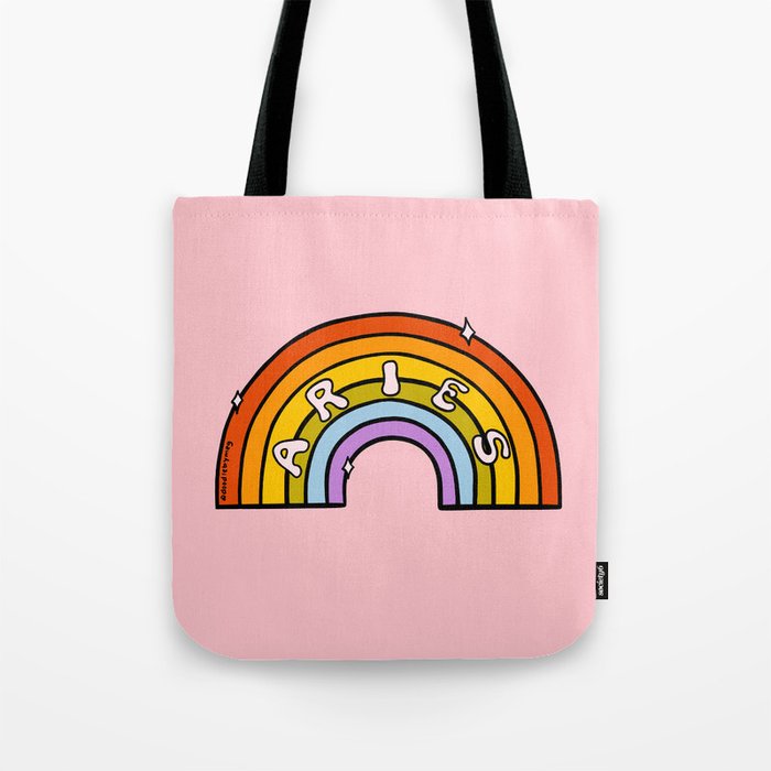 Aries Rainbow Tote Bag