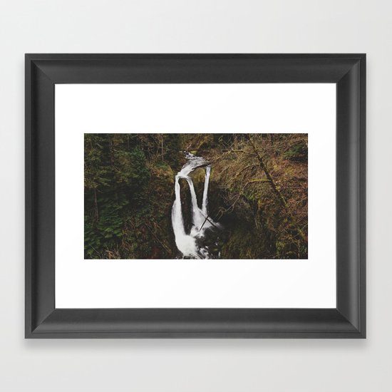 Triple Falls Framed Art Print