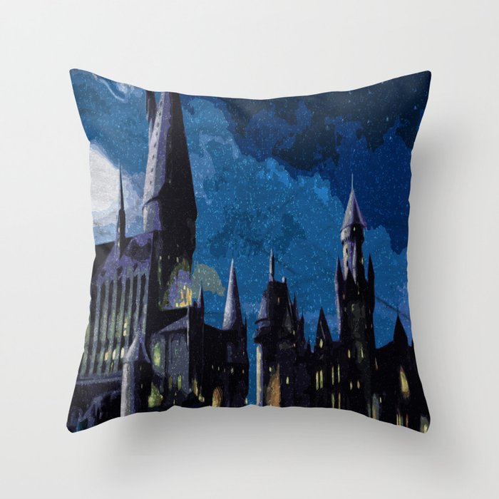 The best wizarding school Throw Pillow