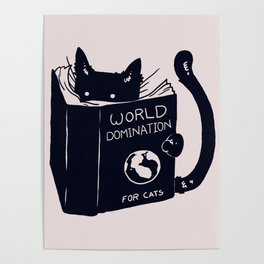 World Domination For Cats Poster