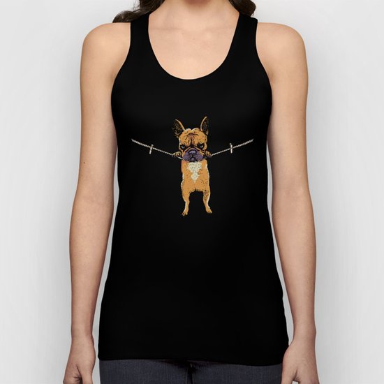 Hang in There Baby Frenchie Unisex Tank Top
