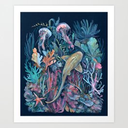 Marine Life Art Print
