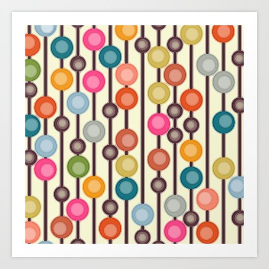 mocha chocca candy bubbles Art Print