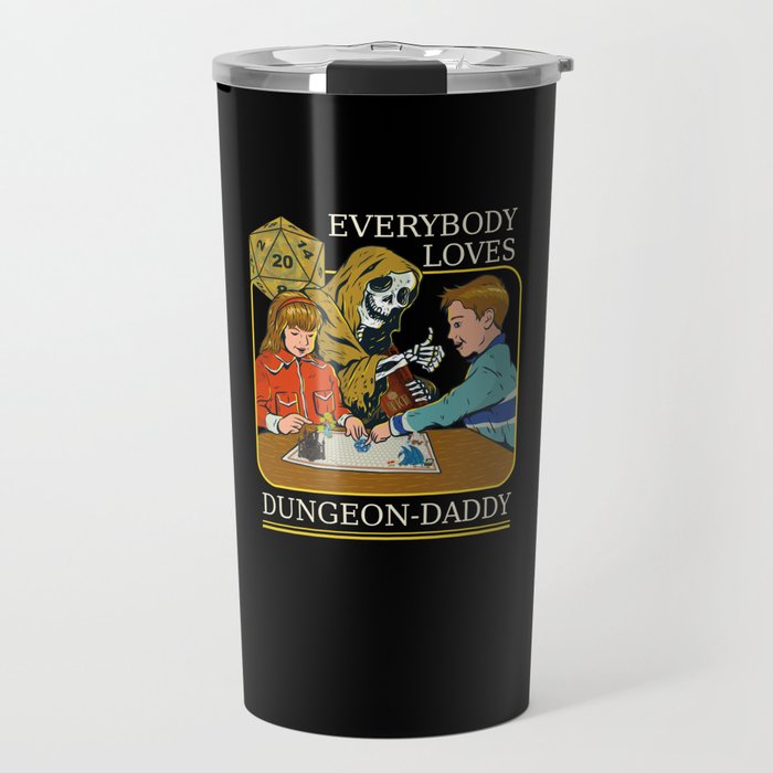 RPG D20 Dice Boardgame Dungeon-Daddy Pen and Paper Fantasy  Travel Mug