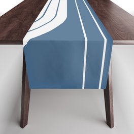 Two Tone Line Curvature LXXXII Table Runner