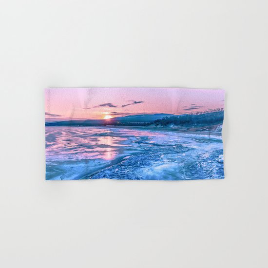 Baikal sunrise Hand & Bath Towel