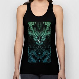 Skybreather — Symm 002 / Green Meets Blue Unisex Tank Top