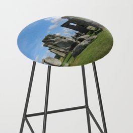 Great Britain Photography - The Famous Stonehenge Under The Blue Sky Bar Stool