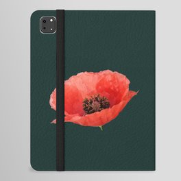Minimalistic single poppy flight iPad Folio Case