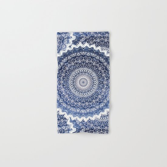 COLD WINTER MANDALAS Hand & Bath Towel