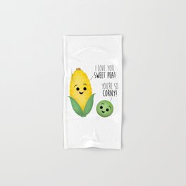 I Love You Sweet Pea! You're So Corny! Hand & Bath Towel