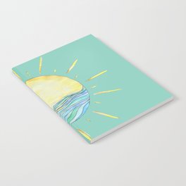 Sun Wave Aqua  Notebook