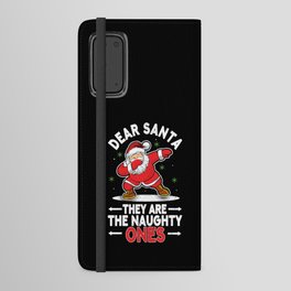Dab Santa Naughty Ones December Winter Christmas Android Wallet Case