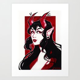 Demon Girl Art Prints For Any Decor Style Society6 Should i make this and. demon girl art prints for any decor