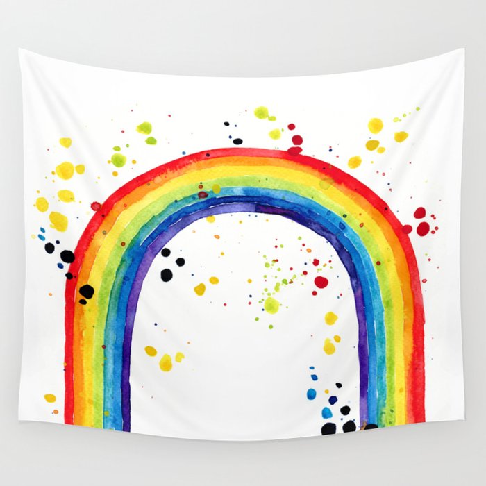 Rainbow Wall Tapestry by Society6