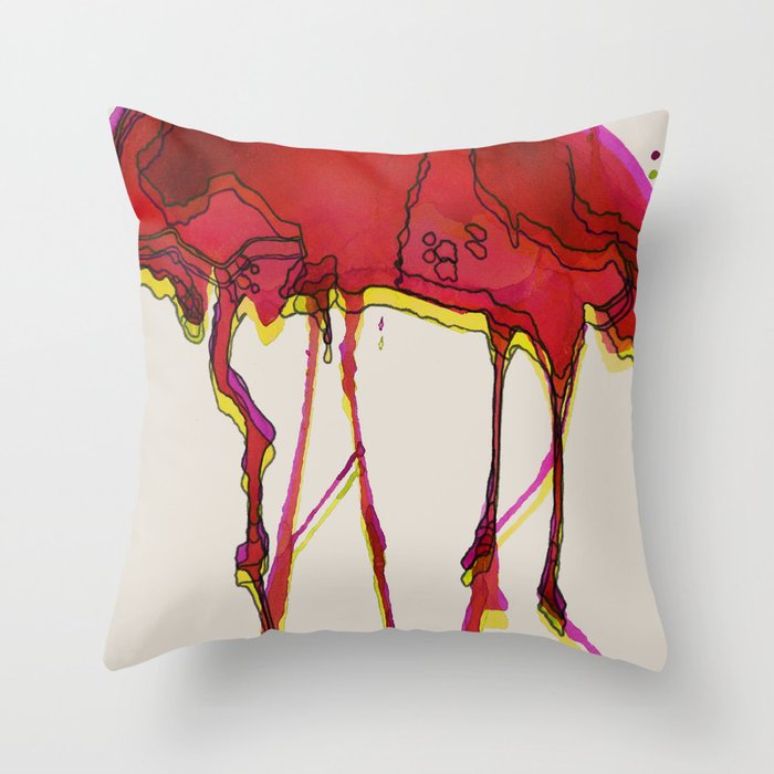 jellyfish Throw Pillow