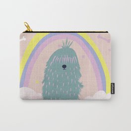 Pink dog with rainbow Carry-All Pouch