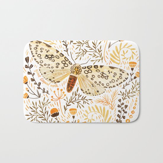 Giant Leopard Moth Bath Mat