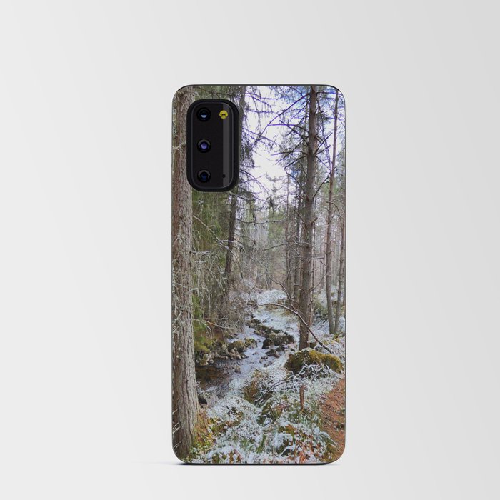 Scottish Highlands Woodland Walk in I Art. Android Card Case