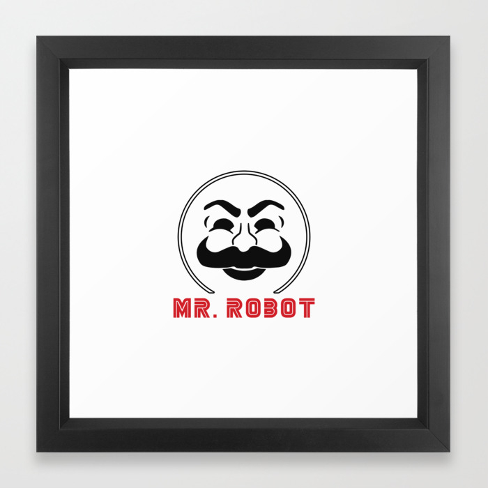 Mr Robot Fsociety Framed Art Print By Devstudios Society6