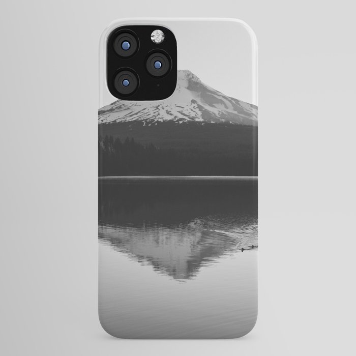 Wild Mountain Sunrise - Black and White Nature Photography iPhone Case