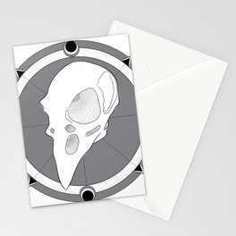 the mystical raven head Stationery Card