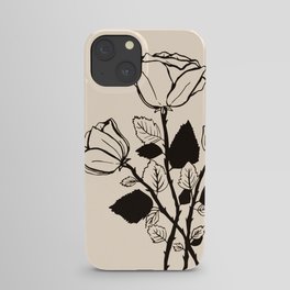 roses b&w iPhone Case
