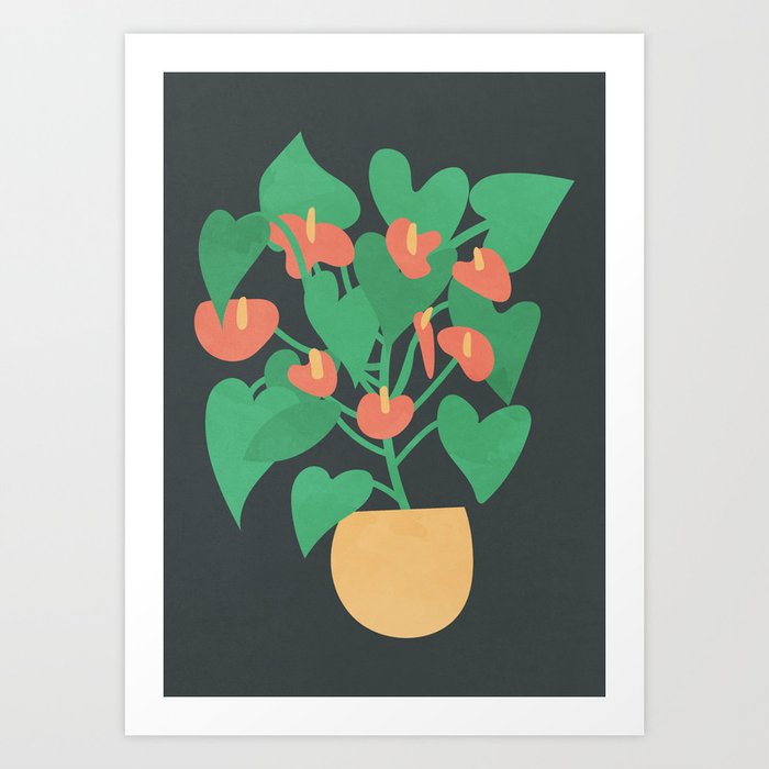 Laceleaf Plant Art Print