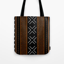 African Tribal Abstract Bogolan Tote Bag