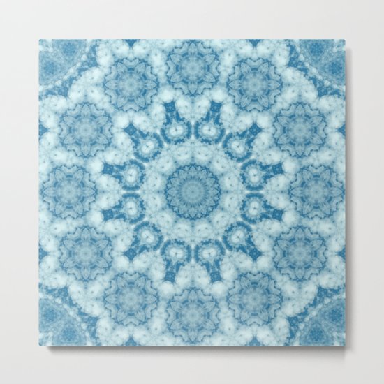 Beautiful blue sky mandala Metal Print