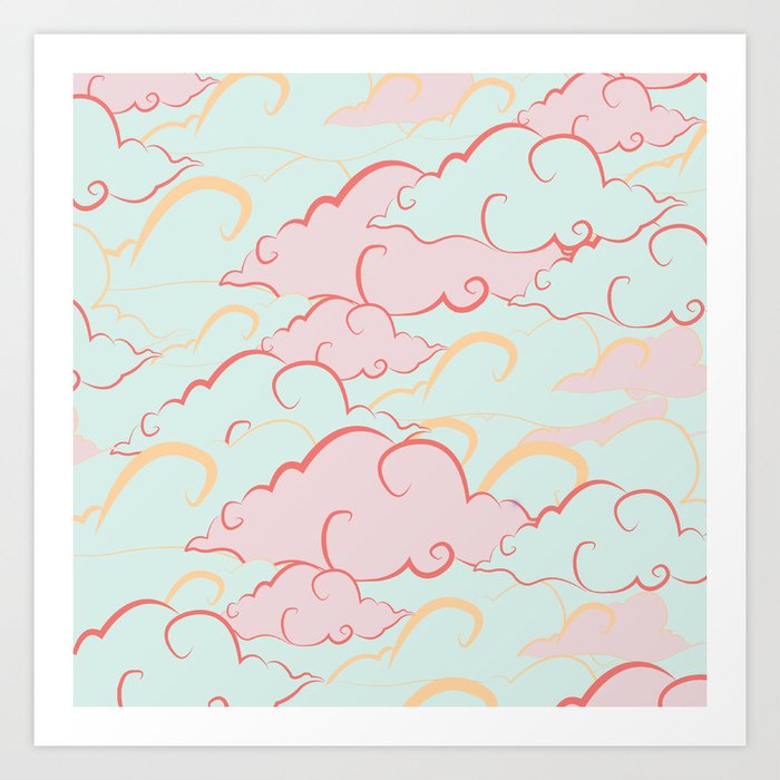  baby clouds Art Print