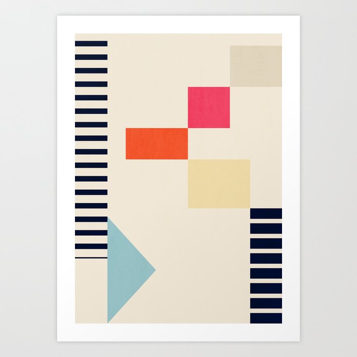 Minimal Geometric 211 Art Print