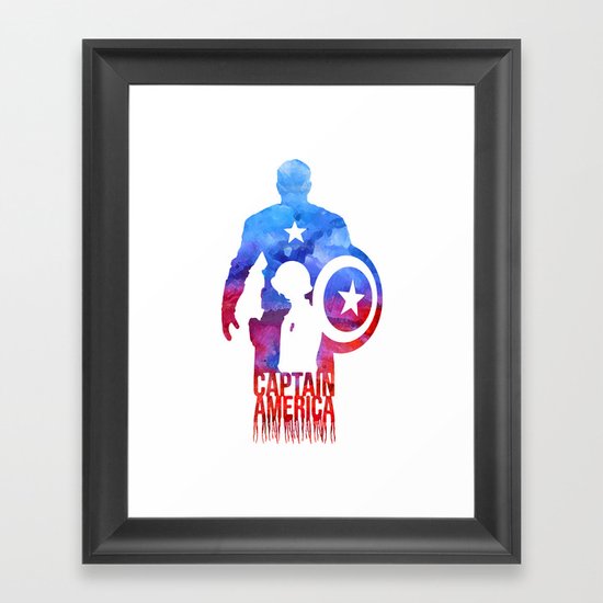 Captain America Framed Art Print