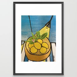 Lemony lemons Framed Art Print