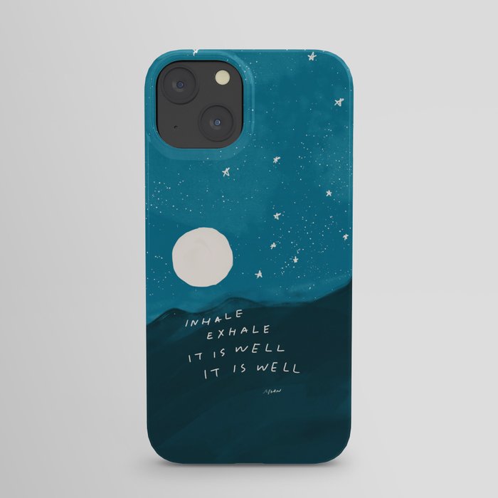"Inhale Exhale It is Well It Is Well" iPhone Case